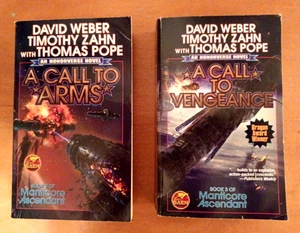 2 SHonorverse novels-Weber/Zahn/Pope-Manticore Ascendant series-free shipping - Imagen 1 de 1