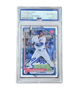 Cam Smith Signed Card 2024 1st Bowman Paper Auto Houston Astros PSA - Picture 1 of 2