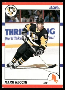 1990-91 SCORE MARK RECCHI PITTSBURGH PENGUINS #186 - Picture 1 of 2