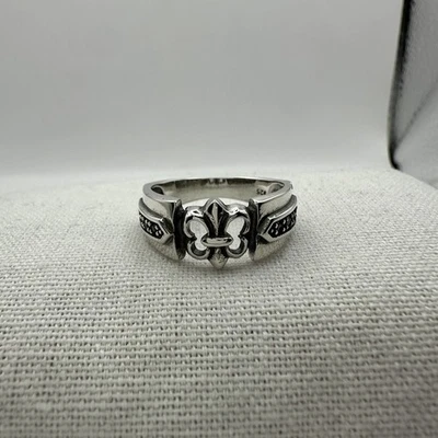Anillo de sello para hombre | Plata de ley .925 | Talla 9 Foto 1 de 4