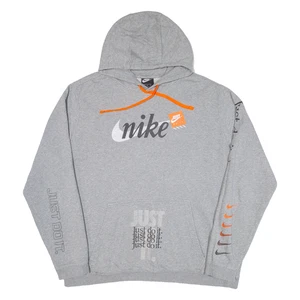 NIKE Mens Grey Hoodie 2XL - Picture 1 of 6