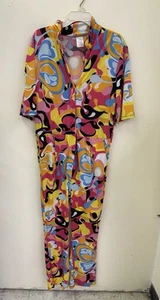 Spirit Halloween Disco Kostüm: Psychedelischer Jump Suit Erwachsene Größe Medium - Bild 1 von 3