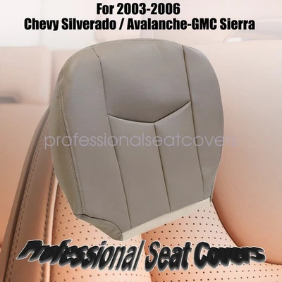 Cubierta inferior del asiento del conductor bronceada 522 2003 2004 2005 2006 para GMC Sierra 1500 2500 HD Foto 1 de 4