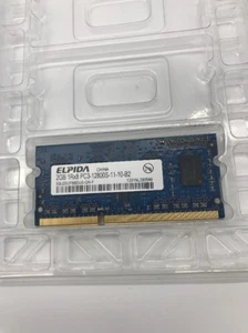 Elpida 2GB 1RX8 PC3- 12800S-11-10-B2 1331NK299630 RAM DDR3 - Picture 1 of 2