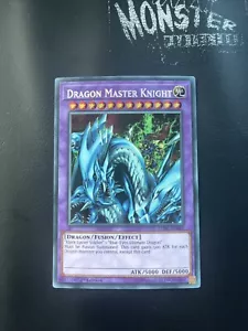 YUGIOH DRAGON MASTER KNIGHT SECRET RARE LCKC-EN065 1ST EDITION - Picture 1 of 2