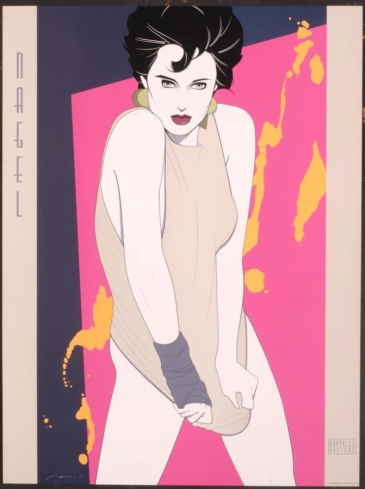 Patrick Nagel SPLATTER NARANJA Pintura Arte Salpicaduras Raro Litografía Fuera de Impresión Nuevo  Foto 1 de 1