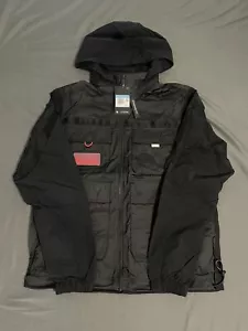 Neu mit Etikett Nike Air Jordan 23 technische schwarze Infrarot-Kapuzenjacke CK8935-010 Herren M - Bild 1 von 5