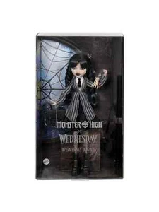 Monster High Wednesday Addams Muñeca y Accesorios Nevermore Academy Uniforme 🖤 B2 - Imagen 1 de 6