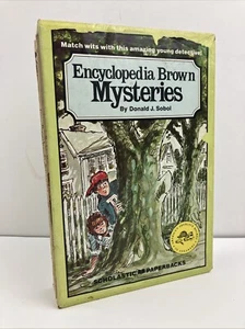 Encyclopedia Brown Mysteries Box Set 4 Paperback Books Donald J Sobol - Picture 1 of 10