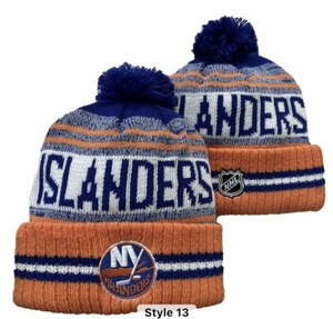 New Era New York Islanders Beanie, White, Blue, Orange, NHL, OSFM - Picture 1 of 4