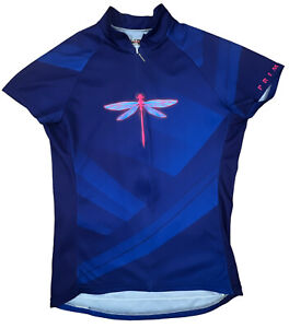 PRIMAL cycling jersey womens SMALL purple short sleeve full zip