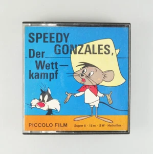 Speedy Gonzales - Der Wettkampf - Super 8 Film - 8mm - Piccolo - s/w - 15m - Foto 1 di 4