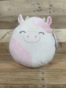 Squishmallows Caedyn Peluche 12” Jazwares Kellytoy 2021 Rosa Mancha Blanca Almohada Vaca - Imagen 1 de 6