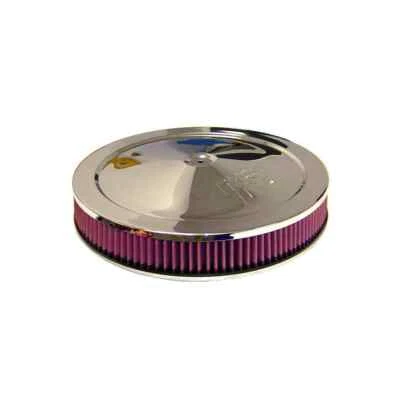 Conjunto de filtro de aire redondo K&N 60-1263 para aumentar caballos de fuerza - lavable/reutilizable Foto 1 de 2