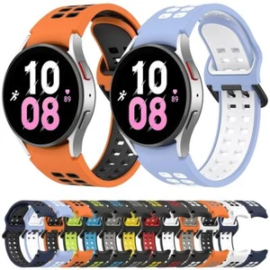 Silikonowa bransoletka 20mm Pasek do zegarka do Samsung Galaxy Watch 4 5 6 Classic Pro - Zdjęcie 1 z 61