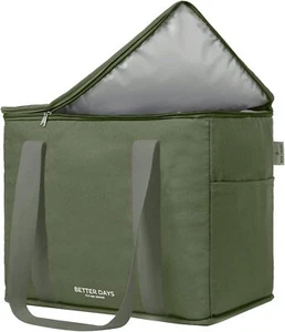 Reusable Insulated Grocery Bag - Leak Proof, X-Large Cooler (Forest) - Picture 1 of 9