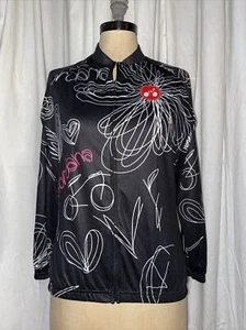 NWT WEIMOSTAR Woman’s Zip Up Long Sleeve Cycling Pockets LOVE MY BIKE SIZE XL - Picture 1 of 10