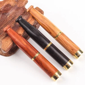 Detachable Cleaning Reusable Portable Classic Solid Wood Cigarette Holder - Picture 1 of 8