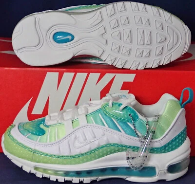 Womens Nike Air Max 98 SE Bubble Pack White Green SZ 9 ( CI7379-300 ) - Image 1 of 4