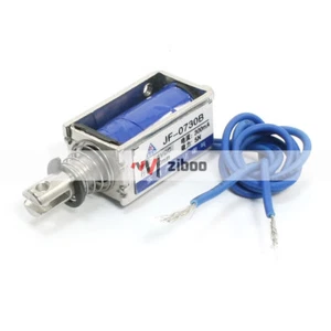 JF-0730B DC6V 300 mA 5N / 10mm Pull Push Type Open Frame Solenoid Electromagnet✦ - Picture 1 of 1