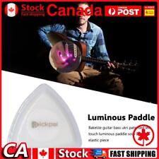 Glowing Guitar Picks with LED Light Touch Luminous Bass Plectrum (Pink) CA