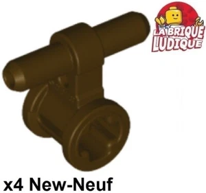 LEGO 4x Pneumatic Hose Connector T Axle Durite Brown Dark 99021 New - Picture 1 of 1