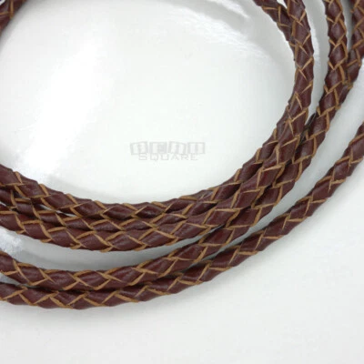 Шнур из натуральной круглой кожи для самостоятельного изготовления ювелирных изделий ожерелий браслетов струн - Изображение 1 из 2