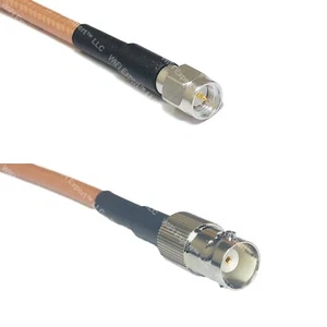 RG400 SMA STECKER auf BNC BUCHSE RF Kabel SCHNELLER VERSAND MENGE - Bild 1 von 1