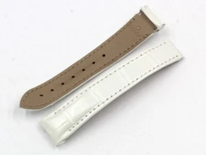 Cinturino Donna Omega Bianco ANSA 16mm Deployante ORIGINALE idea regalo - Picture 1 of 5