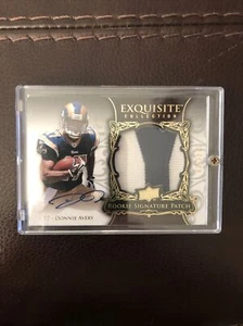 X4 Card Lot 2008 Exquisite Collection Donnie Avery Rookie Patch Auto RPA GU - Picture 1 of 5