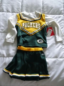 NWT Toddler Green Bay Packer 2 Piece cheerleader outfit - Picture 1 of 4