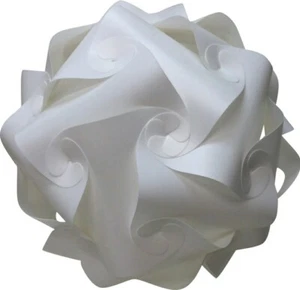 New 13 Inch Lightning Sky Ceiling Pendant Multicolor White Puzzle Lamp W/ Remote - Picture 1 of 6
