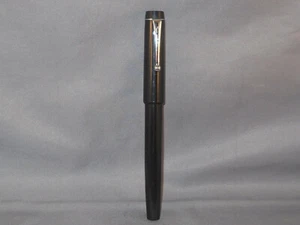 Parker Vintage Big Red Rollerball Pen- Black and chrome --new refill - Picture 1 of 4