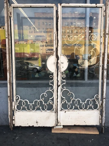 Spanish Revival Metal French Doors Rare  76x 54 Cover