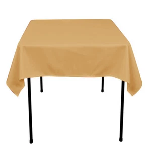 Tablecloth Polyester Square 60 Inch By Broward Linens (Variety of Colors) - Picture 1 of 74