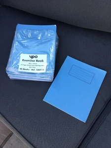 6 XExercise Books - 230 x 165 Mm 24 Pages Ruled 15mm half page plain cover NEW - Picture 1 of 2