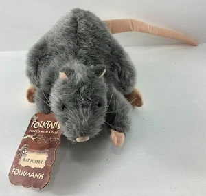 Folktails Rattenpuppe von Folkmanis Pack Ratte Nutria Plüsch - Bild 1 von 9
