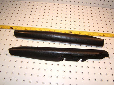 Mercedes W108,W114 Sedán Asiento Delantero Trasero Cuero NEGRO 1 Juego de 2 Cubiertas,44cm,T#3 Foto 1 de 4