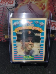 1991 Kellogg's Corn Flakes Baseball Greats #3 Willie Mays San Francisco Giants - Picture 1 of 3