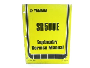1978 78 Yamaha SR500E SR 500E SR500 Supplementary Service Repair Manual Book OEM - Picture 1 of 8