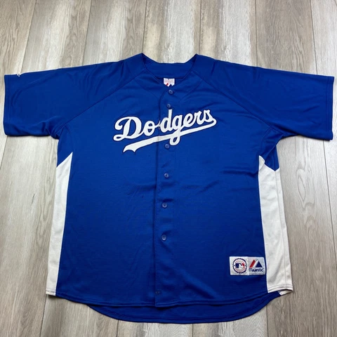 Majestic Los Angeles Dodgers Jersey Mens 2XL Blue White Manny Ramirez Men * Cover