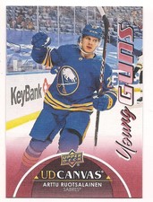 Arttu Ruotsalainen 21-22 Upper Deck 1 Young Guns Rookie Card UD Canvas