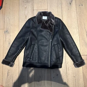 Zara Kids Faux Shearing Jacket Size 13-14 - Picture 1 of 6