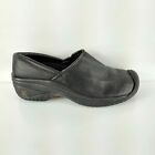 Keen Women Utility PTC II Slip On Black Leather Work Nursing Clogs Shoes Sz 9.5