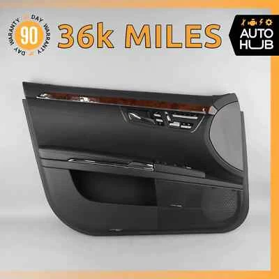 Panel de puerta interior delantero izquierdo negro fabricante original Mercedes W221 S63 AMG S550 10-13 Foto 1 de 4