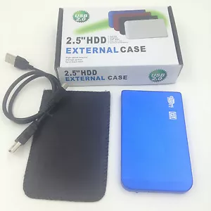 New 1TB 1000 GB External Portable 2.5" USB 2.0 Hard Drive HDD POCKET SIZE BLUE - Picture 1 of 6