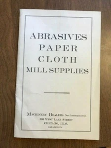 1936 Chicago, IL Machinery Mill Supplies Tool Catalog, Illustrated, Price List - Bild 1 von 4