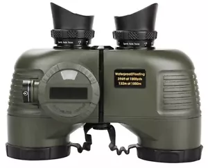 HD Binoculars 7x50 Marine Floating Range & Direction Weatherproof - Green - Picture 1 of 24