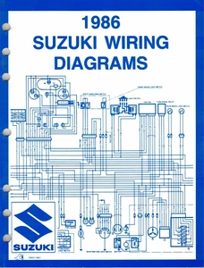 NOS Genuine Suzuki Service/Repair Wiring Diagram Manuals (28) 1986 Models - Picture 1 of 1
