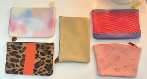 5 Ipsy Makeup Travel Zipper Bag Lot FREE SHIP - Picture 1 of 5